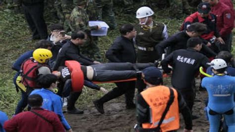 Taiwan Transasia Plane With 58 On Board Crashes Into River In Taipei