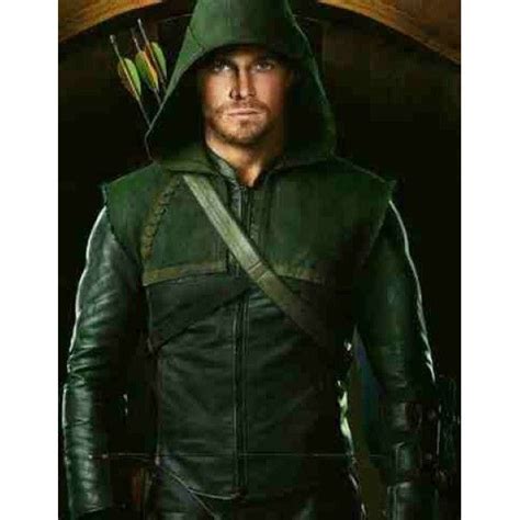 Arrow Hoodie Oliver Green Queen Leather Jacket Leather Jacket Green