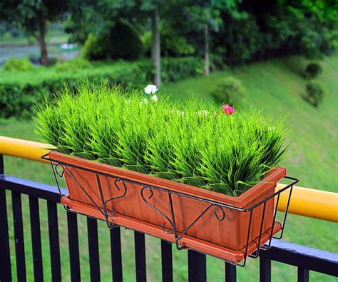 Available in a wide range of vibrant colours. 7 Pcs Artificial Outdoor Plants, Fake Plastic Greenery ...