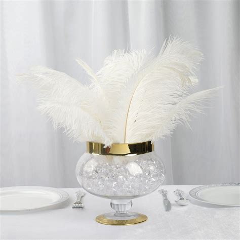 12 Pack 13 15 White Natural Plume Ostrich Feathers Centerpiece