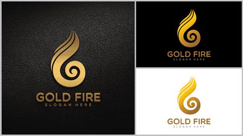 Gold - Fire Logo Template - Logos & Graphics