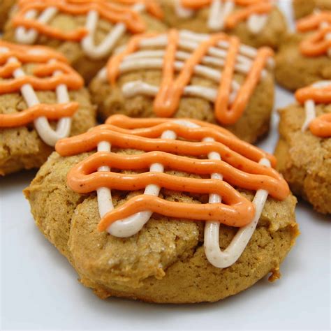 Pumpkin Cookies With Cream Cheese Frosting Sweet Peas Kitchen