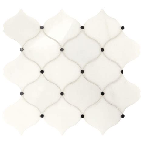 Daltile Premier Accents Cotton Arabesque 12 In X 13 In X 10 Mm Stone
