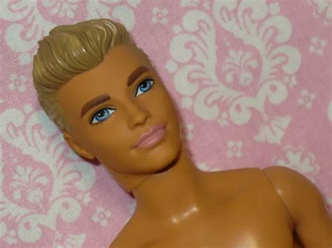 Mattel Barbie Fashionistas Ken Doll Molded Hair Nude Naked For Ooak Or