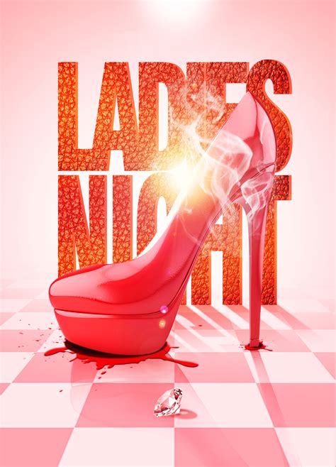 Ladies Night Bar Poster Background Psd Ladies Night Bar