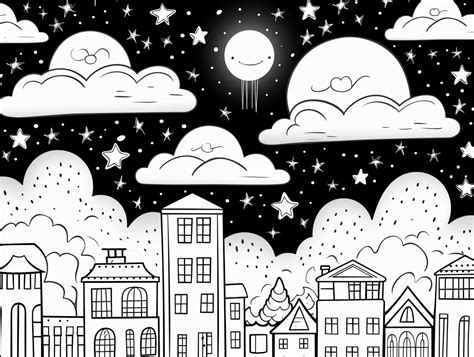 Stunning Sky Coloring Page Coloring Page