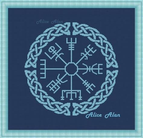 Runic Compass Vegvisir Celtic Knot Ancient Nordic Rune Symbol Etsy
