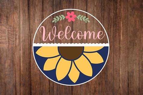 Welcome Round Sign Svg Graphic By Etcify · Creative Fabrica