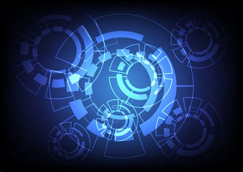 Blue Gear And Technology Futuristic Design 957717 Vector Art At Vecteezy