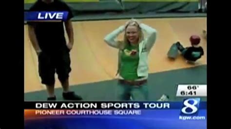 Giggling Woman Flashes Her Breasts During Reporters Live Shot Aol News