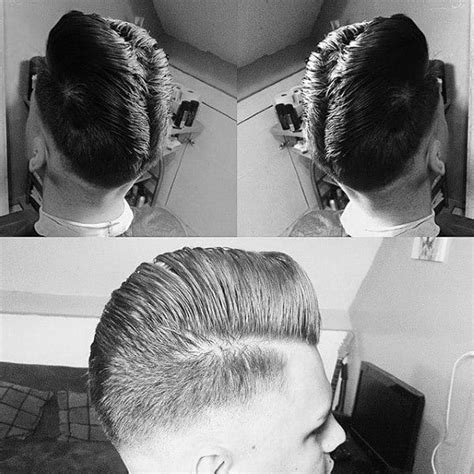 The hair is pomaded (greased), combed back around the sides. Ducktail Haircut For Men - 30 Ducks Arse Hairstyles