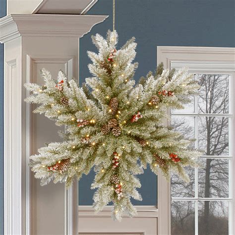 Double Sided 32 Snowflakefir Wreath And Reviews Birch Lane