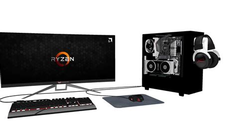 Setup Desktop Pc Gaming Nzxt Predator Corsair 3d Warehouse