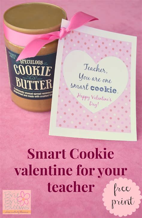 Teachers will love our ideas for valentine's day cards students can craft themselves. Smart Cookie valentine for your teacher {free printable ...