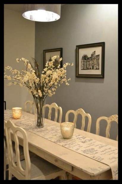 Paint the table and chairs using chalk paint. Gray Chalk Painted Furniture Dining Room Tables 58+ Best ...