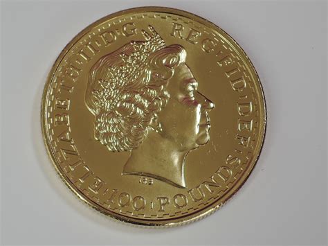 A Gold 1oz 2010 Great Britain Britannia 100 Pound Coin In Plastic Case