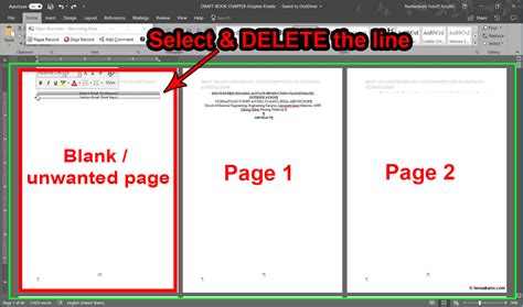 How To Take Delete A Page In Microsoft Word Paasdiet