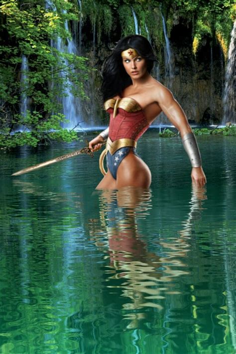 Wonder Woman Bathing Wonder Woman Artwork Women Bathing Wonder Woman