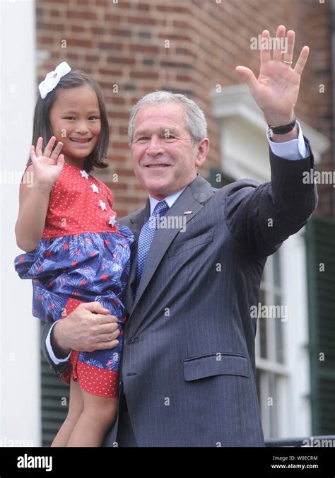 Us President George W Bush Holds Newly Naturalized United States