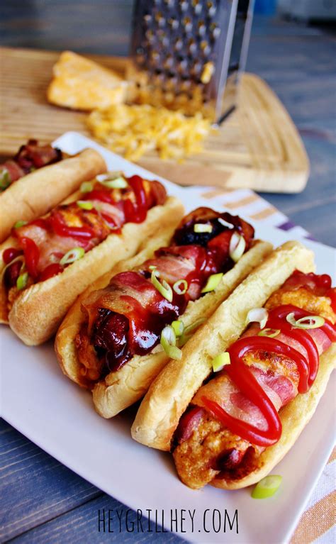 5 recipes for the best stuffed hot dogs ever! Hot Dog Recipes, Grilling