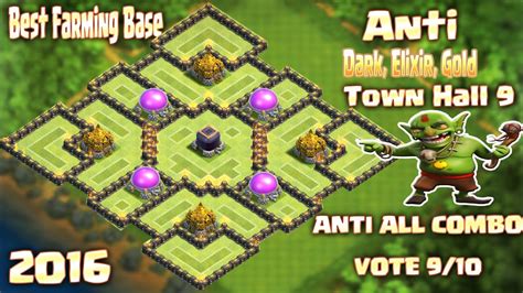 Submitted 6 years ago * by acurazineclashheads/exclusiveempire. Coc Th9 TOP 2 Farmig Base (Dark Elixir Gold Base) Town ...