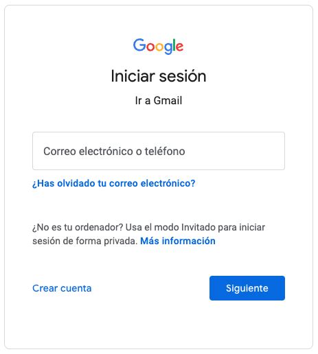 Gmail Iniciar Sesión Y Entrar A Tu Correo Electrónico