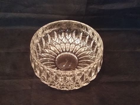 Vintage Gorham Althea Pattern Cut Crystal Bowl Etsy