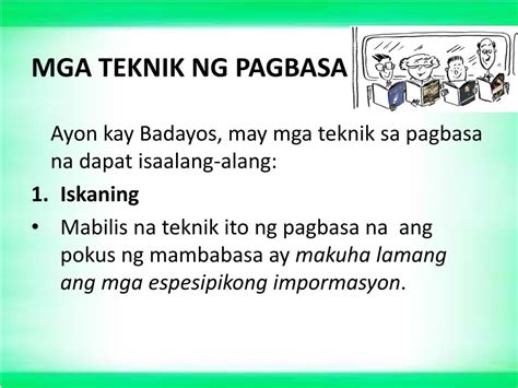 Ppt Pagbasa Powerpoint Presentation Free Download Id3937458