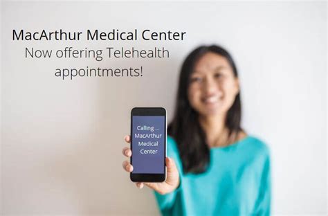 Now Offering Telehealth Appointments Macarthur Medical Center