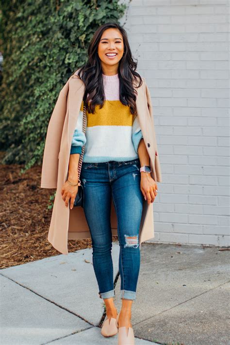 The Striped Transition Sweater You Need For Fall Color And Chic