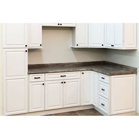 Find a joint or an end for the toe kick to start prying. North Timber Harbor White 8' Base Cabinet Toe Kick | Home Outlet