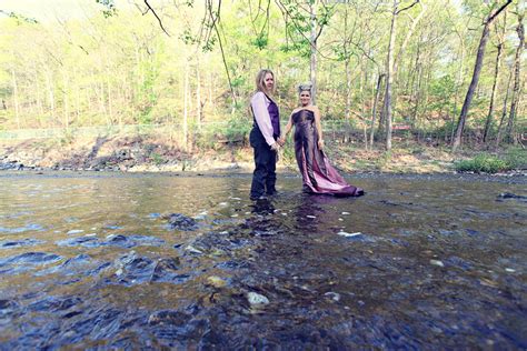 caron and deborah s offbeat purple trash the dress session in rock creek park capitol romance