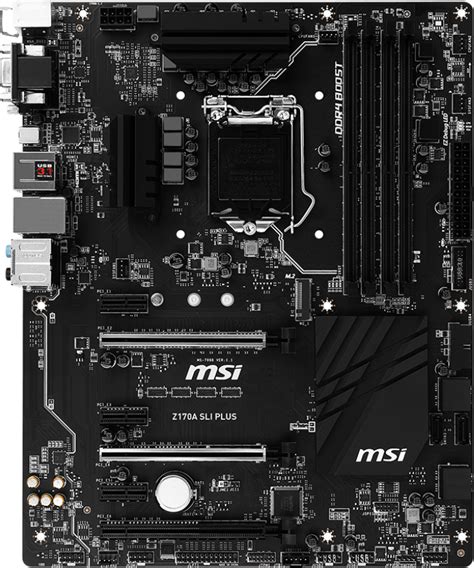 Msi Z170a Sli Plus Motherboard Specifications On Motherboarddb