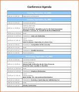 Conference Schedule Template Word Photos