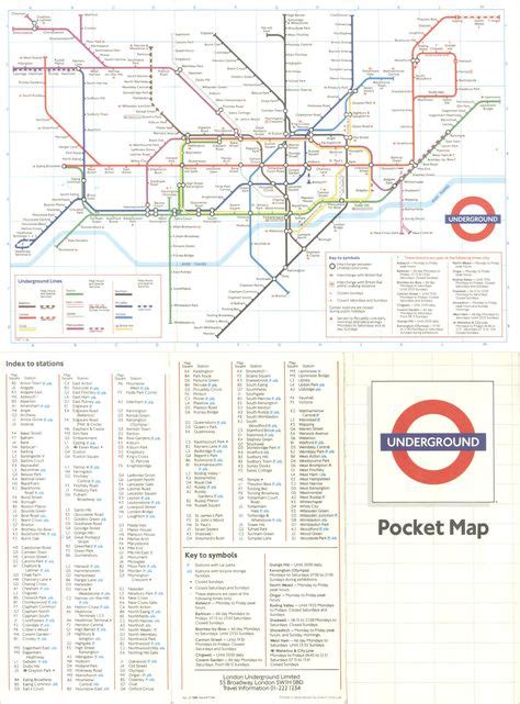 Evolution Of The London Underground Map 1986 London Maps • Guides