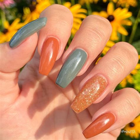 35 Stunning Burnt Orange Nails To Get You Ready For Fall Orange Nails