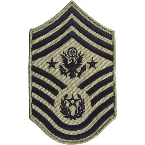 Air Force Chief Master Sergeant Of Air Force Chevron Subdued Sew On