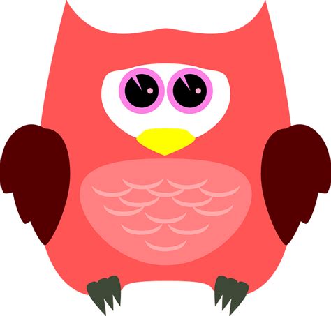 Red Cartoon Owl Clipart Free Download Transparent Png Creazilla