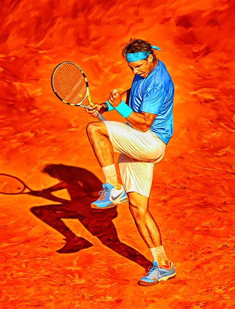 Sam Brannan Rafael Nadal Come On Gesture With Knee Rg French Open