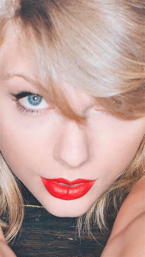 Taylor Swift Red Lips Singer Artist Android Wallpaper Android Hd