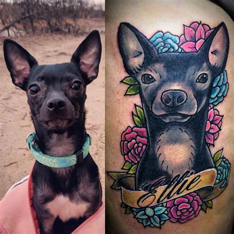 Dfw Tattoo Artist — A Neo Traditional Dog Portrait I Did 2