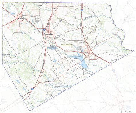 Map Of Ellis County Texas Thong Thai Real Estate
