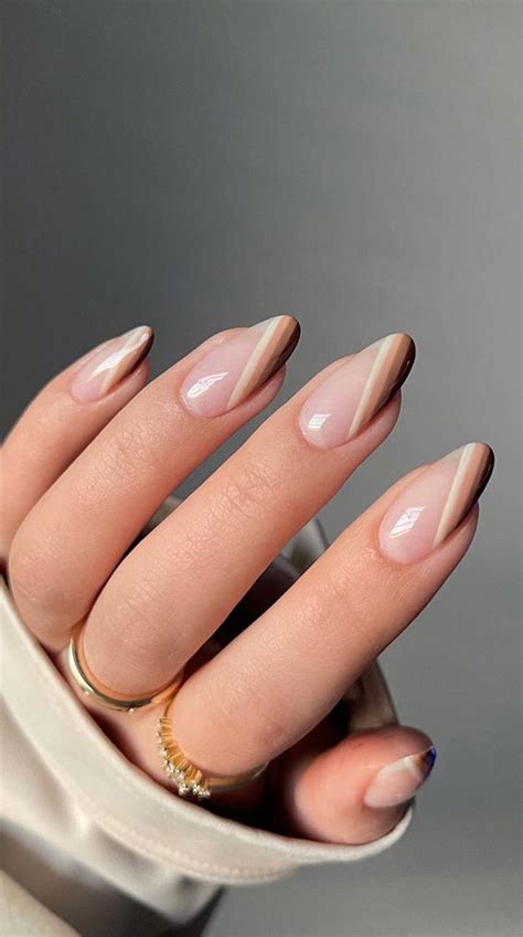 40 Modern French Style Nails To Be Wearing In 2022 Shades Of Brown