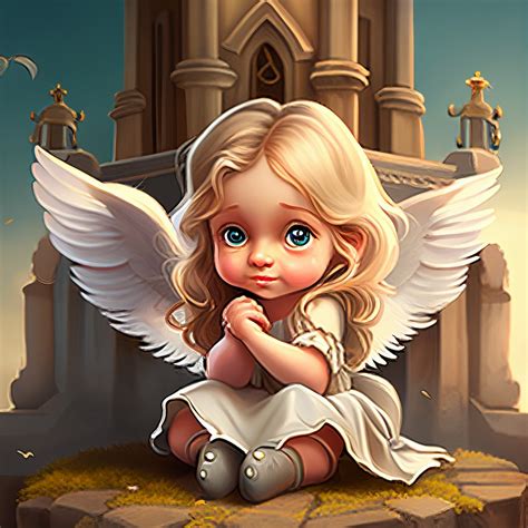 12 Cute Angels Ai Art Prints Printable Digital Download Etsy