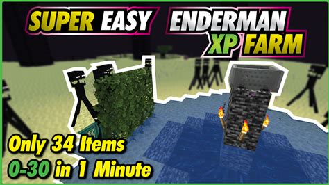 Minecraft Enderman Farm 1 Hit Easy Safe Fast Xp Chapman