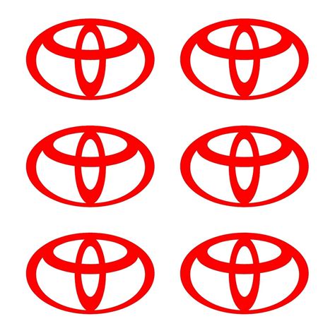 Small Toyota Logo 6 Small Vinyl Decals Car 2 3 Toyota Symbol Sticker