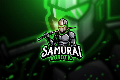Samurai Robotic Mascot Andesport Logo Mascot Logo Samurai