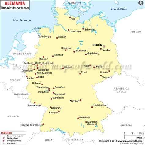 Mapa De Alemania Mapa Físico Geográfico Político Turístico Y Temático