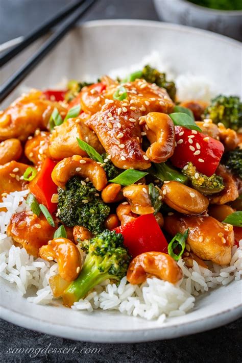 Maybe you would like to learn more about one of these? Honey Cashew Chicken - Saving Room for Dessert