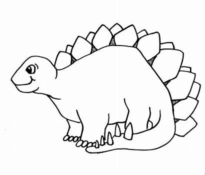 Clipart Dinosaur Outline Stegosaurus Coloring Pages Clipground